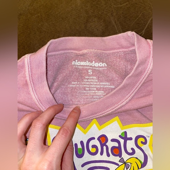 Women’s Small pink Rugrats crewneck - Picture 3 of 3